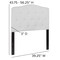 Flash Furniture Cambridge Headboard, Twin Size, White Fbrc HG-HB1708-T-W-GG - alternate 10